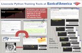 Livecode Python training tools at Bank of America