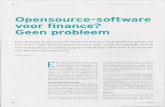 Open source-software voor finance? Geen probleem!