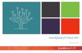 FamilySearch Place API