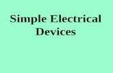 Simple electric devices