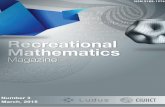 Recreational mathematics magazine  number 3 march  2015