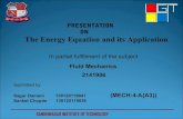 Energy quations and its application