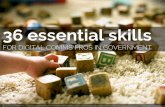36 essential skills for digital comms pros