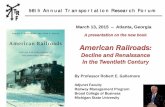 TRF 2015 Atlanta Presentation on American Railroads