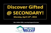 Discover Gifted @ Secondary! 2015