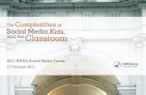 The Complexities of Social Media, kids and the Classroom