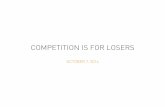 Y Combinator Startup Class #5 : Competition is for losers