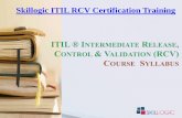 ITIL RCV Certification Training Syllabus