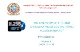 An Overview of High Efficiency Video Codec HEVC (H.265)