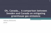 Adrian Mohareb presentation - Sweden vs. Canada on Climate Change Mitigation - 2010