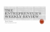 The Entrepreneur's Weekly Review