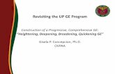 Construction of a Progressive, Comprehensive GE: “Heightening, Deepening, Broadening, Quickening GE”