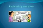 Evaluating websites presentation