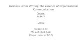 Mba sem-2-unit 3 business letters