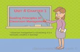 Ed 3 Unit 4 Chapter 1 Guiding Principles in Classroom Management