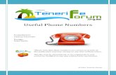 Useful Tenerife Phone Numbers