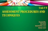Assessment Procedures and Techniques