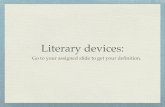 Literary devices definitions