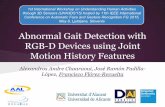 Abnormal gait detection with rgb d devices using joint motion history features