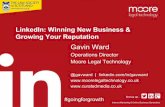Advanced LinkedIn Strategy Tips for Law Firms & Lawyers  - Winning New Business - Going for Growth (Gavin Ward Law Society of Scotland Seminar April 2015)