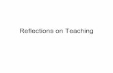 Reflections on teachingand more (1)