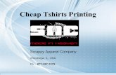 Cheap Tshirts Printing Services For Individuals And Business Houses