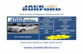 New 2012 Chevrolet Cruze LTZ Stock ID- 5821 at Jack Burford Chevrolet of Richmond KY