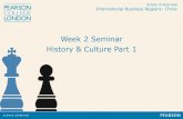 B412 Week 2 seminar - Chinese History and Culture Part 1