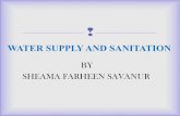 Water supply and sanitation