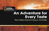 Adventure for Every Taste:  The 5 Best Grand Canyon Activities