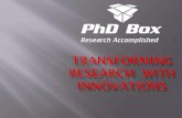 Phdbox.edu.in Transforming research  with innovations