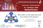 Ten rules to fail and succeed in smart cities project