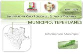 Tepehuanes - Inventario de Obra Pública 2004 - 2010