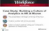 Case Study: Building a Culture of Analytics in HR at Micron