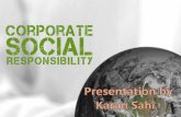 Corporate Social Responsibility from Tax Perspective