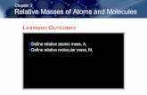 C03 relative masses of atoms and molecules