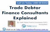 Trade Debtor Finance Consultants Explained
