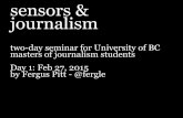 Sensors and Journalism Seminar, University of British Columbia - Day 1