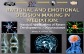Emotion and Decision Making in Mediation - A Cognitive Approach