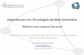 Experiencias con tecnologías de Web Semántica en la Biblioteca del Congreso Nacional