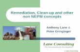 Remediation, Clean-up and other non NEPM concepts