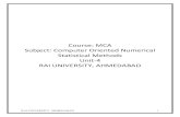 MCA_UNIT-4_Computer Oriented Numerical Statistical Methods