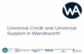 Universal Credit and Universal Support in Wandsworth (November 2014)