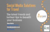 Social Media Solutions for Travel