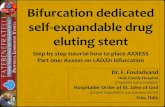 AXXESS bifurcation dedicated self-expandable drug eluting stent. Step by step tutorial. Part 1 Implantation on LAD/D1 bifurcation