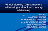 Virtual Memory ,Direct memory addressing and indirect memory addressing presentation