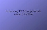 Improving ffas alignments using t cofee