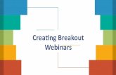 How To Create Breakout Webinars