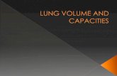 Lung volume and capacities