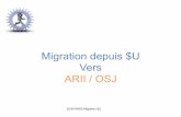 ARII / OJS migration depuis  $U